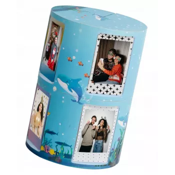 LOVEINSTANT Kokkupandav Kuubikujuline Fotoraam 24 Instax Mini Pildile - Meresinine