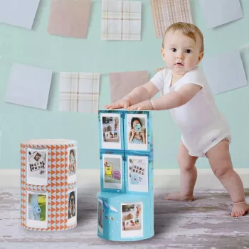 LOVEINSTANT Kokkupandav Kuubikujuline Fotoraam 24 Instax Mini Pildile - Meresinine