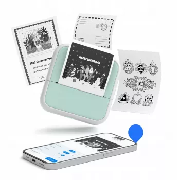 LOVEINSTANT S1 Bluetooth termoprinter fotodele, kleebistele, märkmetele, siltidele, 53mm, 203dpi, roheline