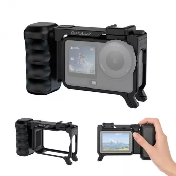 PULUZ Frame Mount + Grip + Cold Shoe Adapter for DJI Osmo Action 6 / PU1096B