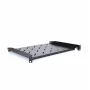 RACKTEL RL-PD600S 1U 19-tolline esikinnitusega riiul, sügavus 600 mm, kandevõime 20 kg, must (RAL 9005)