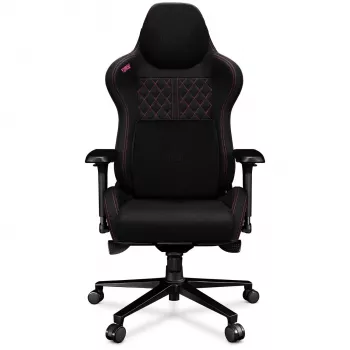 YUMISU 2050 Magnetic kontoritool, kangast polster, must/roosa (Y-2050F-BP-M)