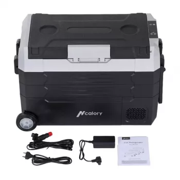 HCALORY D55M+ Autojahuti Bluetoothiga, 55L, Kompressor, -20°C kuni +20°C, DC 12V/24V, AC 100-240V, Must