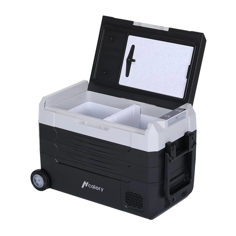 HCALORY D55M+ Autojahuti Bluetoothiga, 55L, Kompressor, -20°C kuni +20°C, DC 12V/24V, AC 100-240V, Must