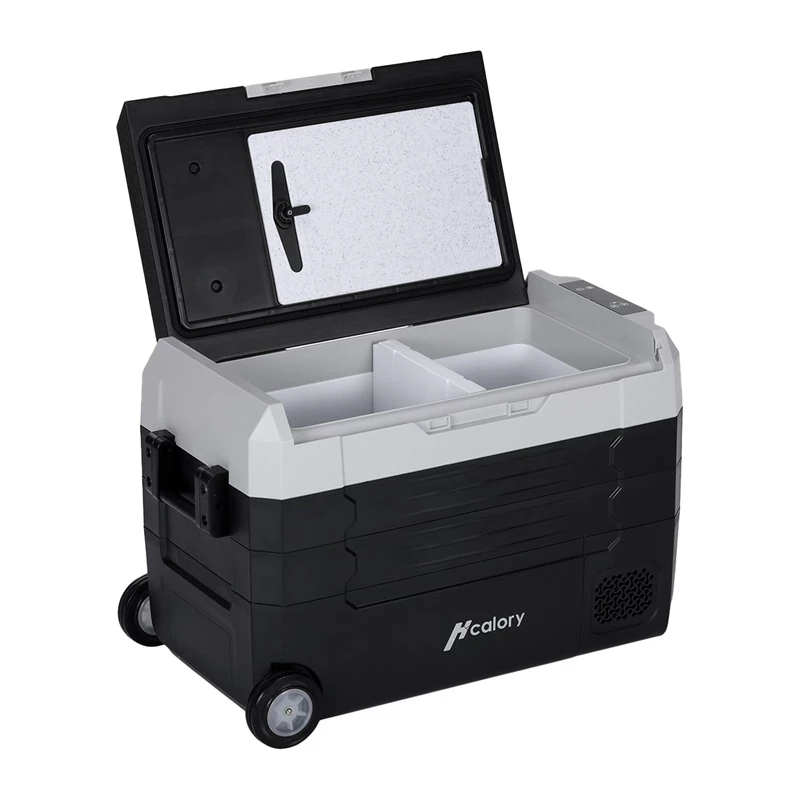 HCALORY D55M+ Autojahuti Bluetoothiga, 55L, Kompressor, -20°C kuni +20°C, DC 12V/24V, AC 100-240V, Must
