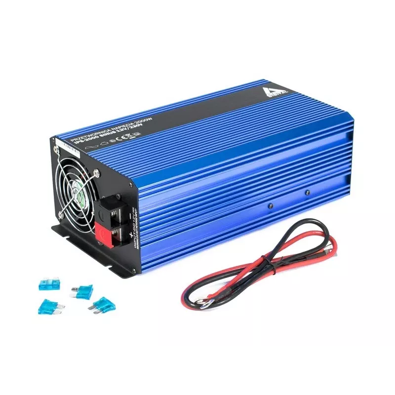 AZO Digital 12 VDC / 230 VAC muundur SINUS IPS-2000S 2000W puhas siinuslaine inverter