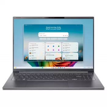 Acer Aspire 16 AI A16-I71M-96Q0 Copilot+ PC sülearvuti, 16-tolline WUXGA OLED 120Hz, Intel Core Ultra 9 386H, 16GB LPDDR5x, 512GB SSD, Windows 11 Home, saksa QWERTZ klaviatuur