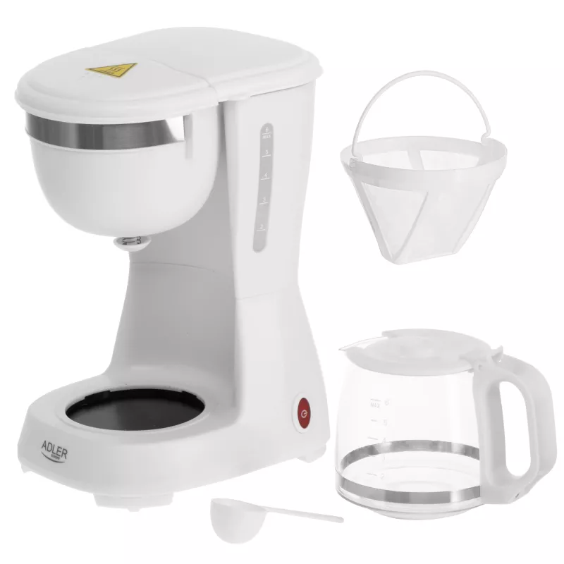Adler AD 4381 tilgakohvimasin, 600 W, valge
