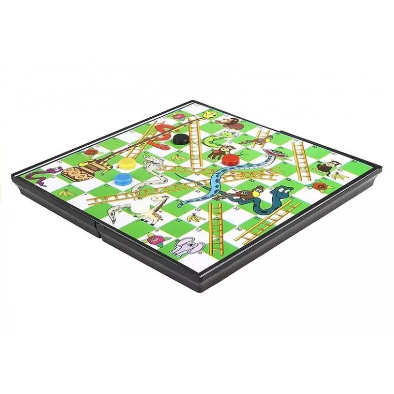 LEAN TOYS Magnetic Game Board Set 7 in 1 Chess Ludo Backgammon Draughts