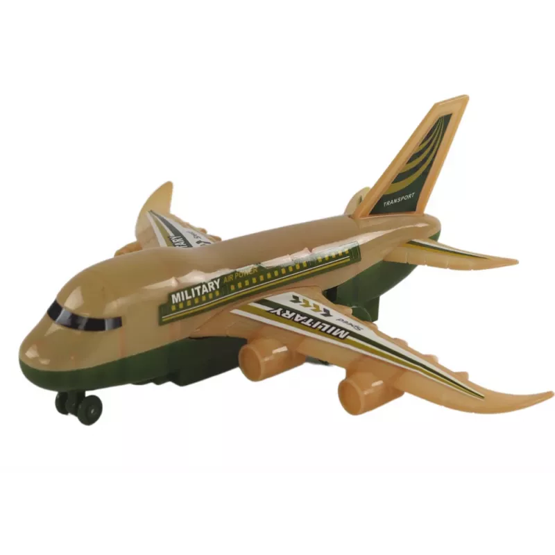 LEAN TOYS R/C Airplane Remote Controlled Military Camo Lights Remote Control