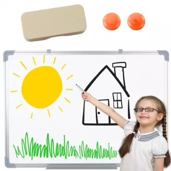 LEAN Magnetic Dry Erase Board Sponge 2 Magnets 45x60cm