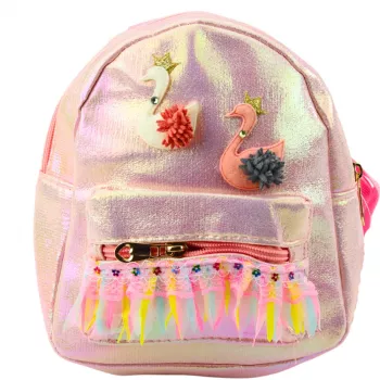 LEAN TOYS Laste seljakott Luiged Pitskaunistustega Roosa 22cm 2.8L