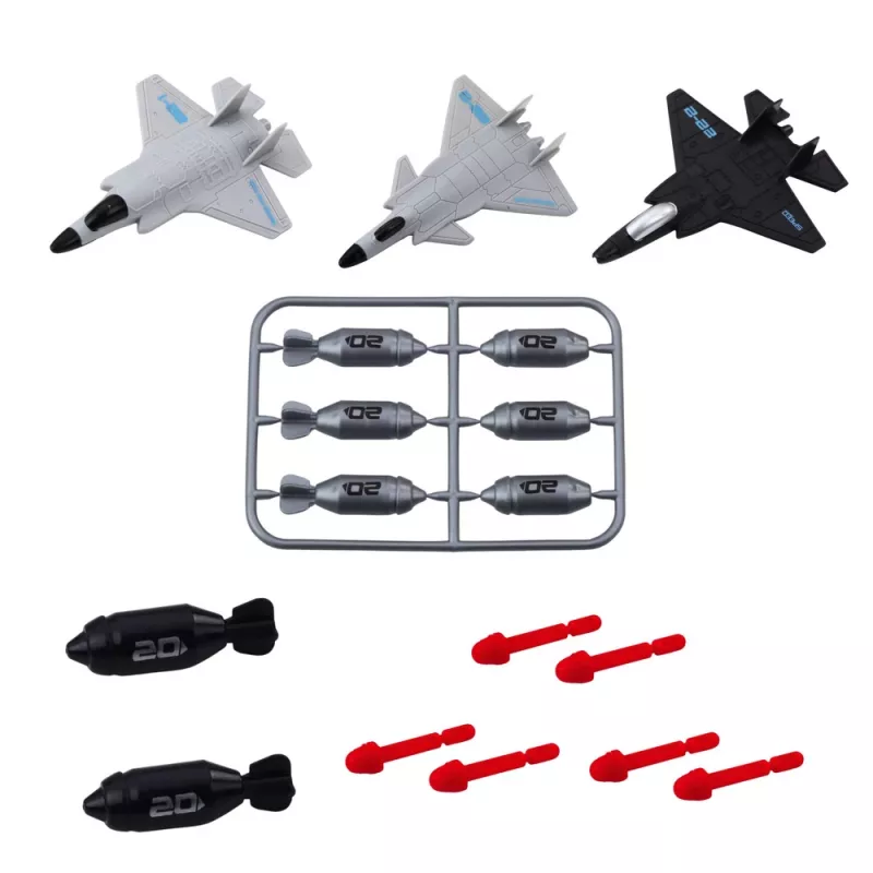 LEAN TOYS Military Set Ship Submarine Fighters Missiles