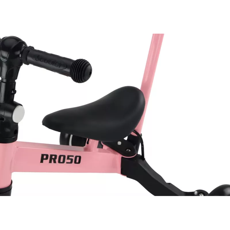 LEAN TRIKE PRO50 Kolmerattaline jalgratas tõukekäepidemega roosa