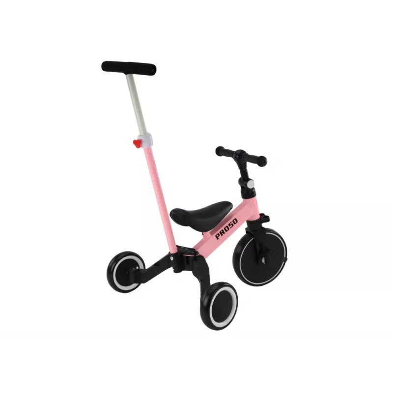 LEAN TRIKE PRO50 Kolmerattaline jalgratas tõukekäepidemega roosa