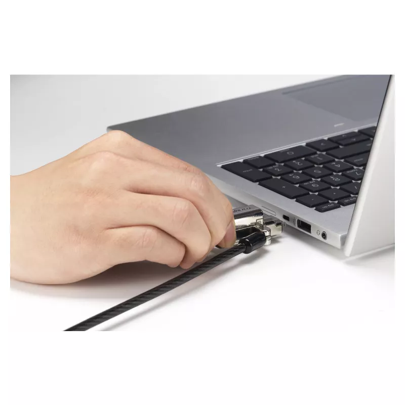 Kensington 3-in-1 Security Cable Lock - Keyed, 1.8m (6ft) - Black/Silver