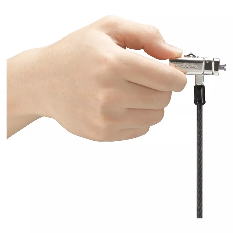 Kensington 3-in-1 Security Cable Lock - Keyed, 1.8m (6ft) - Black/Silver