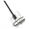 Kensington 3-in-1 Security Cable Lock - Keyed, 1.8m (6ft) - Black/Silver