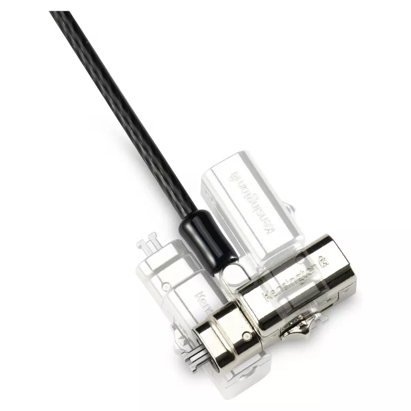 Kensington 3-in-1 Security Cable Lock - Keyed, 1.8m (6ft) - Black/Silver