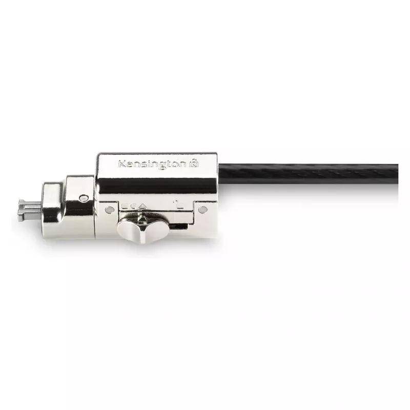 Kensington 3-in-1 Security Cable Lock - Keyed, 1.8m (6ft) - Black/Silver