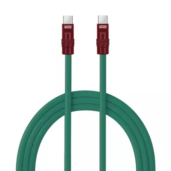 Newell USB-C to USB-C kaabel 100W 2m Silikoon Roheline-Burgundia