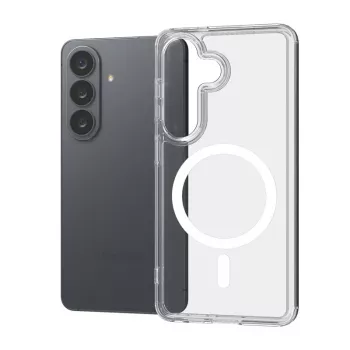Crong Hybrid Clear Magnetic Case Samsung Galaxy S26 jaoks - MagSafe ühilduv (läbipaistev)