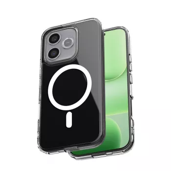 Crong Hybrid Clear Magnetic Case MagSafe for Honor 600 Lite 5G (Transparent)