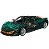 LEAN TOYS Ehitusklotsid Sportauto Roheline 1:8 P1 3268tk