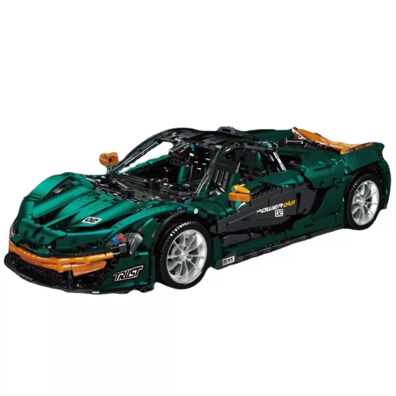 LEAN TOYS Ehitusklotsid Sportauto Roheline 1:8 P1 3268tk