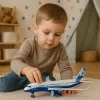 LEAN TOYS Reisilennuk tagasitõmbemootori, metalli, tulede ja helidega, 23 cm
