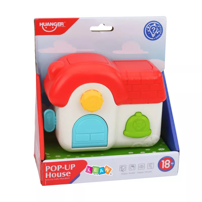 LEAN TOYS Interaktiivne Õppemaja Väikelastele - Hüpikloomad