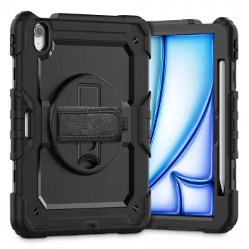 Tech-Protect Solid360 ümbris iPad Air 11'' 6/7/8 (2024-2026) jaoks - Must