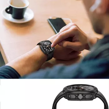 TECH-PROTECT DEFENSE360 Samsung Galaxy Watch Ultra (47 mm) Must kaitseümbris