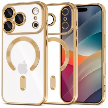 Tech-Protect MagFlex Magsafe Case for Apple iPhone 17 Pro Max, Shiny Gold