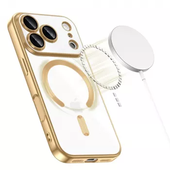 Tech-Protect MagFlex Magsafe Case for Apple iPhone 17 Pro Max, Shiny Gold