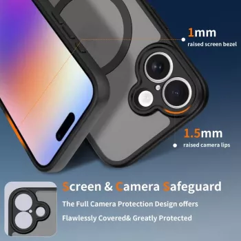 Tech-Protect BasicMag MagSafe ümbris Apple iPhone 17 jaoks, mattkuldne must