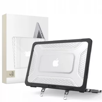 Tech-Protect Kevlar Pro MacBook Neo 13 2026 Matt Must/Läbipaistev Kaitseümbris