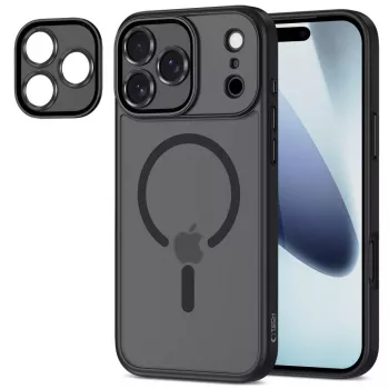 Tech-Protect Magcam Magsafe iPhone 17 Pro Matte Black Tagakaas