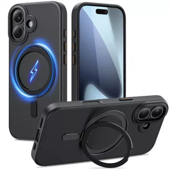 TECH-PROTECT MAGRING MagSafe Rõngahoidja ja Alus iPhone 17-le - Must