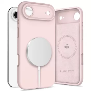 Tech-Protect silikoonist MagSafe ümbris Apple iPhone 17 Airile, Pink Pearl