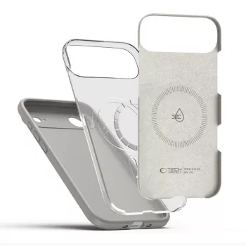 Tech-Protect silikoonist MagSafe ümbris Apple iPhone 17 Air jaoks, Stone Grey