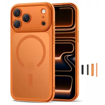 TECH-PROTECT MagPeak MagSafe Tagakaas Apple iPhone 17 Pro Max jaoks, Matt, Kosmiline Oranž
