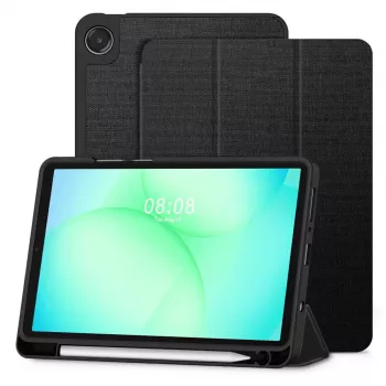 Tech-Protect SC PEN Canvas Case Samsung Galaxy Tab A9 / A11 8.7 tolli X110 / X115 / X133 / X135 jaoks, must