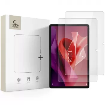TECH-PROTECT Glass Fit+ 2-Pack Karastatud Klaasist Ekraanikaitse Lenovo Tab P12 / Idea Tab Pro / Yoga Tab Plus 12.7 TB-370 / TB-373 / TB-520 jaoks, Läbipaistev