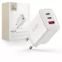 TECH-PROTECT NCA65W-GAN 3-Port Network Charger PD 65W / QC3.0 White