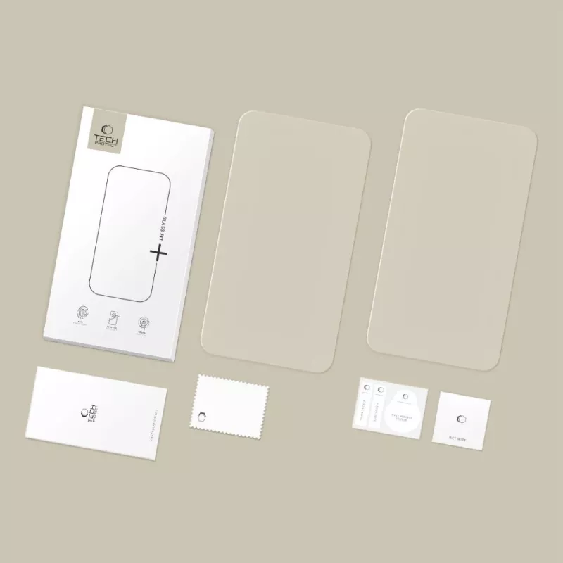 TECH-PROTECT Glass Fit+ 2-Pack Karastatud Klaasist Ekraanikaitse Vorwerk Thermomix TM7 jaoks, Läbipaistev