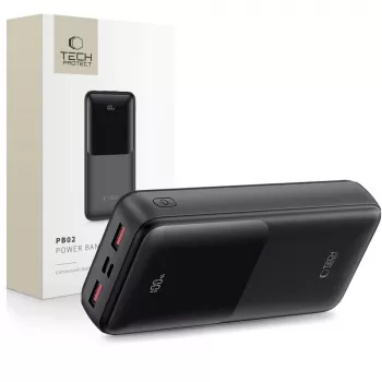 TECH-PROTECT PB02 Power Bank 20000mAh 22.5W Must
