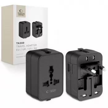 TECH-PROTECT TA300 Reisadapter EU / UK / US / AU Must