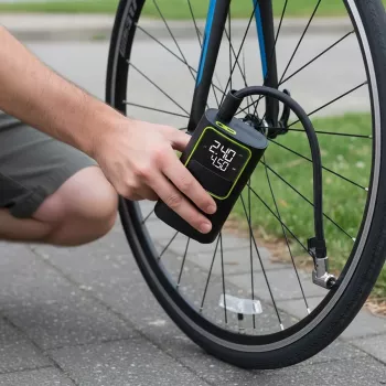 VAYOX VA0409 laetav õhupump 4000mAh silinder 19mm digitaalne rehvitäitja