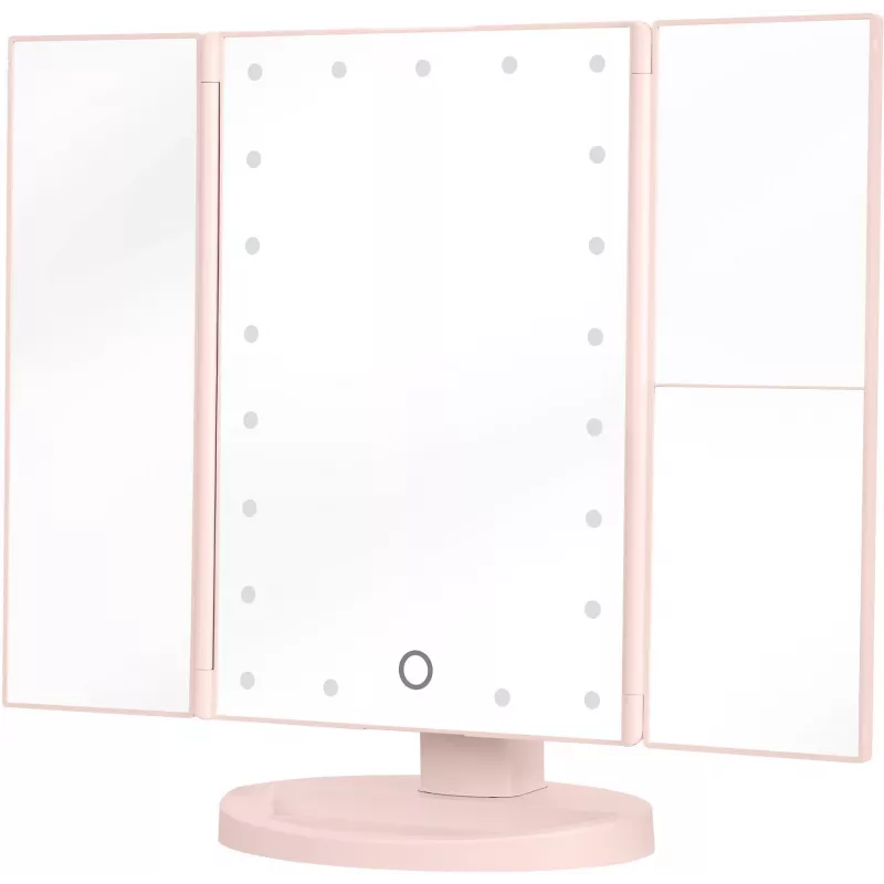 Humanas HS-ML04 LED-meigipeegel valgustusega - Roosa